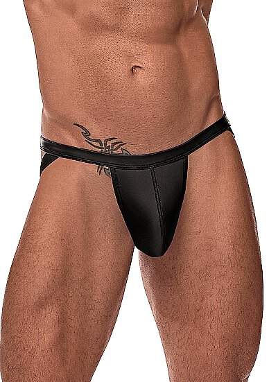 Strappy Ring Jock Black S - XL