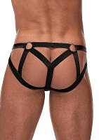 Strappy Ring Jock - Black - S/M