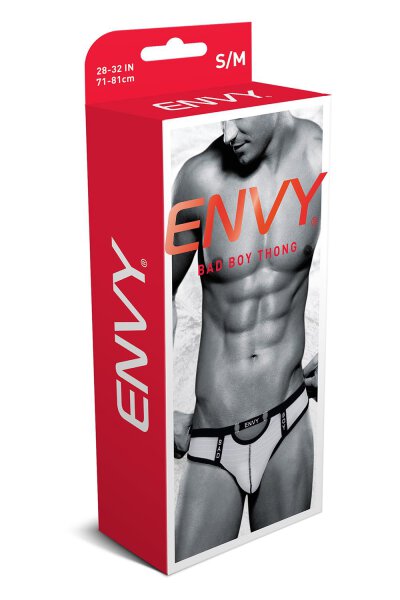 Envy Bad Boy Thong White, S/M