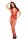 Baci Corset Front Suspender Fishnet Bodystocking Red, OS