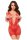 Baci Corset Front Lace Mini Dress Red, OS