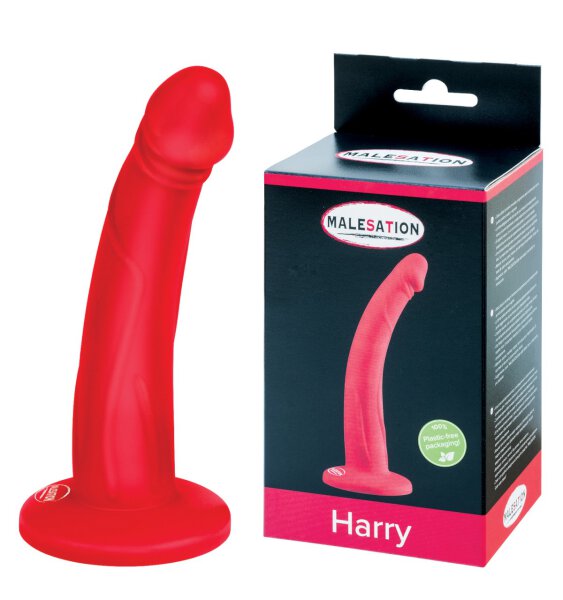MALESATION Harry Dildo Red  - 14,5 cm