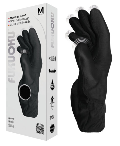 FUKUOKU Glove Massage Glove Black