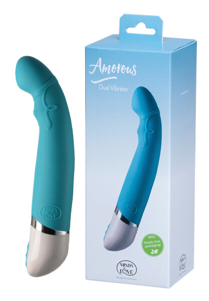 MINDS of LOVE Amorous Dual Vibrator turquoise