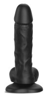 Strap-on-me Sliding Skin Realistic Dildo Black S - 17 cm