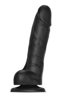 Strap-on-me Sliding Skin Realistic Dildo Black L - 19 cm