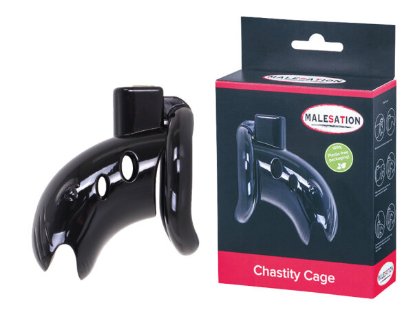 MALESATION Chastity Cage Black