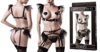 GREY VELVET 4-piece erotic set S/M