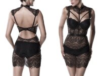 GREY VELVET 2-piece negligee set XL