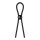 Nexus Forge Single Adjustable Lasso Silicone Cock Ring Black