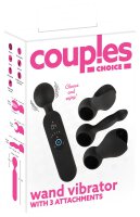 Couples Choice Wand Vibrator with 3 Attachements