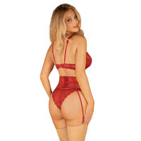 Obsessive Lonesia Garter Belt Red S - XL