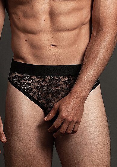 Lace Brief - Black - S/M