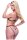 Baci 2Pc Peekaboo Bra & Crotchless Open Back Panty Set, S/M