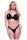 Baci 2Pc Peekaboo Bra & Crotchless Gstring Set, S/M