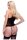 Baci 2Pc Peekaboo Bustier & Gstring Set, S/M
