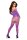 Baci Longsleeve Crotchless Bodystocking Purple OS - QS