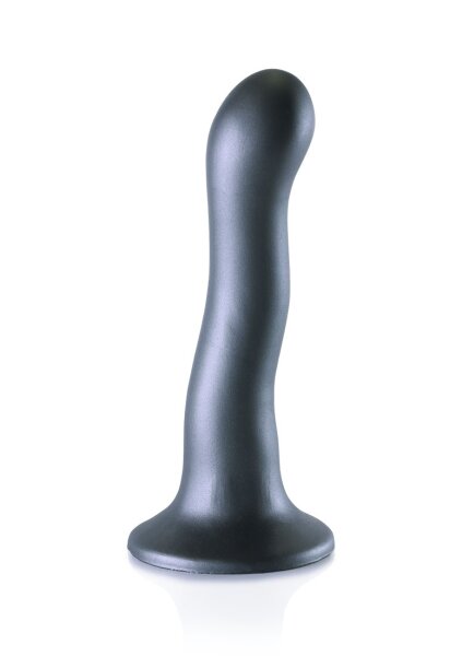 Shots Ouch! Ultra soft silicone G-spot dildo gray 17 cm