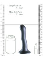 Shots Ouch! Ultra soft silicone G-spot dildo gray 17 cm