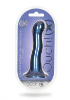 Shots Ouch! Ultra soft silicone G-spot dildo blue 17 cm
