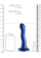 Shots Ouch! Ultra soft silicone G-spot dildo blue 17 cm