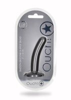 Shots Ouch! Soft silicone G-spot dildo gray 12 cm