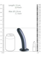 Shots Ouch! Soft silicone G-spot dildo gray 14.5 cm