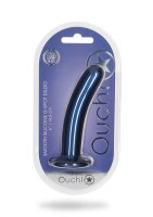 Shots Ouch! Soft silicone G-spot dildo blue 14.5 cm