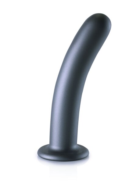 Shots Ouch! Soft silicone G-spot dildo gray 17 cm