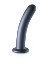 Shots Ouch! Soft silicone G-spot dildo gray 17 cm