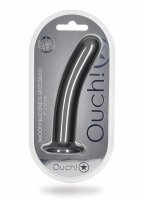 Shots Ouch! Soft silicone G-spot dildo gray 17 cm