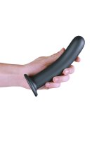 Shots Ouch! Soft silicone G-spot dildo gray 17 cm