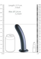 Shots Ouch! Soft silicone G-spot dildo gray 17 cm