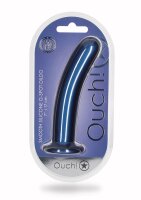 Shots Ouch! Soft silicone G-spot dildo blue 17 cm