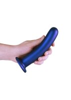 Shots Ouch! Soft silicone G-spot dildo blue 17 cm