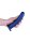 Shots Ouch! Soft silicone G-spot dildo blue 17 cm