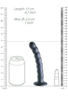 Shots - Ouch! Beaded Silicone G-Spot Dildo - 6,5 / 16,5 cm