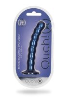 Shots - Ouch! Beaded Silicone G-Spot Dildo - 6,5 / 16,5 cm