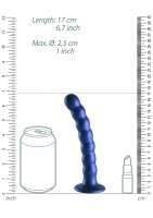 Shots - Ouch! Beaded Silicone G-Spot Dildo - 6,5 / 16,5 cm