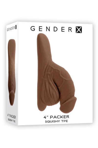 Gender X 4Inch Packer, Dark Flesh