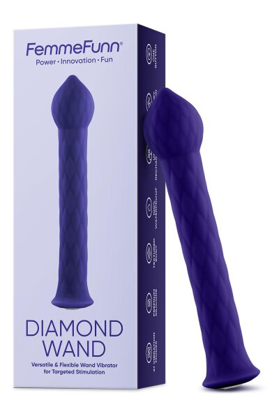 Femmefunn Diamond Wand Dark Purple
