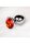 Shots Ouch! Round gemstone anal plug silver ruby red medium 3.4 cm