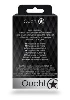 Shots Ouch! Round gemstone anal plug silver small 2.7 cm