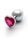 Shots Ouch! Heart Gemstone Anal Plug Silver Pink medium 3,4 cm