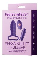 Femmefunn Versa Bullet With P Sleeve Dark Purple