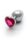 Shots Ouch! Heart Gemstone Anal Plug Silver Pink large 4 cm