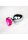 Shots Ouch! Heart Gemstone Anal Plug Silver Pink large 4 cm