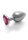Shots Ouch! Heart Gemstone Anal Plug Silver Pink large 4 cm