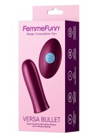 Femmefunn Versa Bullet With Remote Dark Fuchsia