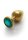 Shots Ouch! Round gemstone butt plug gold emerald green medium 3.4 cm